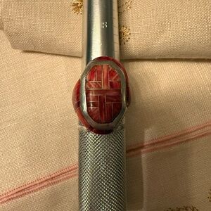 Native American Red Spiny Silver Ring